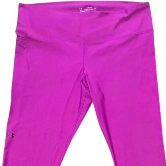 Under Armour UA Purple HeatGear No-Slip Training Pocket Leggings Size XXL - Picture 6 of 15